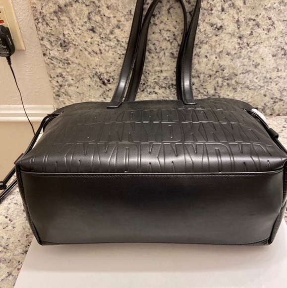 DKNY Judy Embossed Signatures Zip Tote - Picture 3 of 7